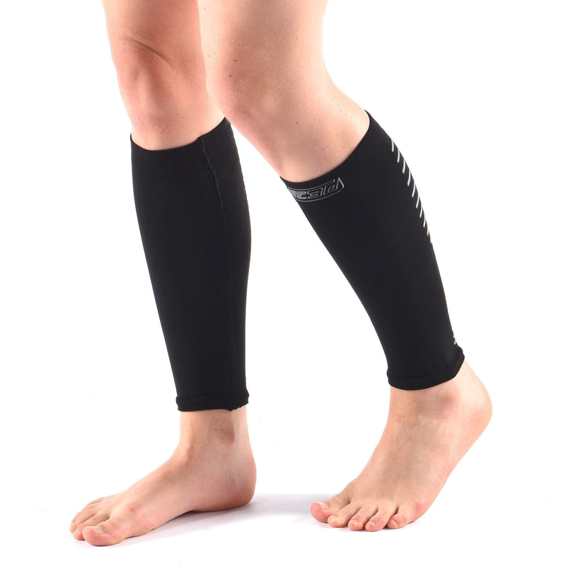 Women's compression calf sleeves for athletes